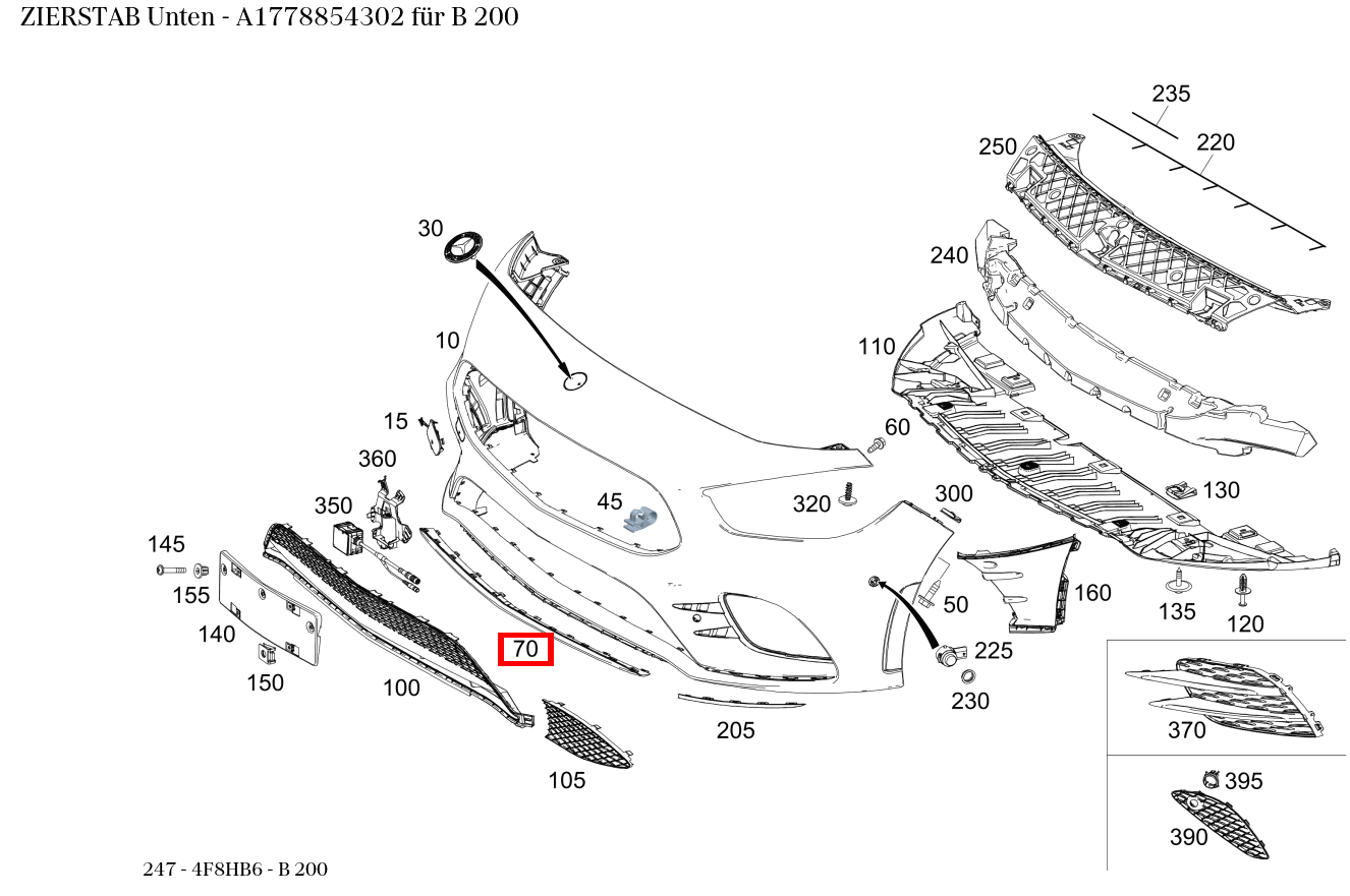 Zierstab Unten B 200 247 Zierstab Unten B 200 247