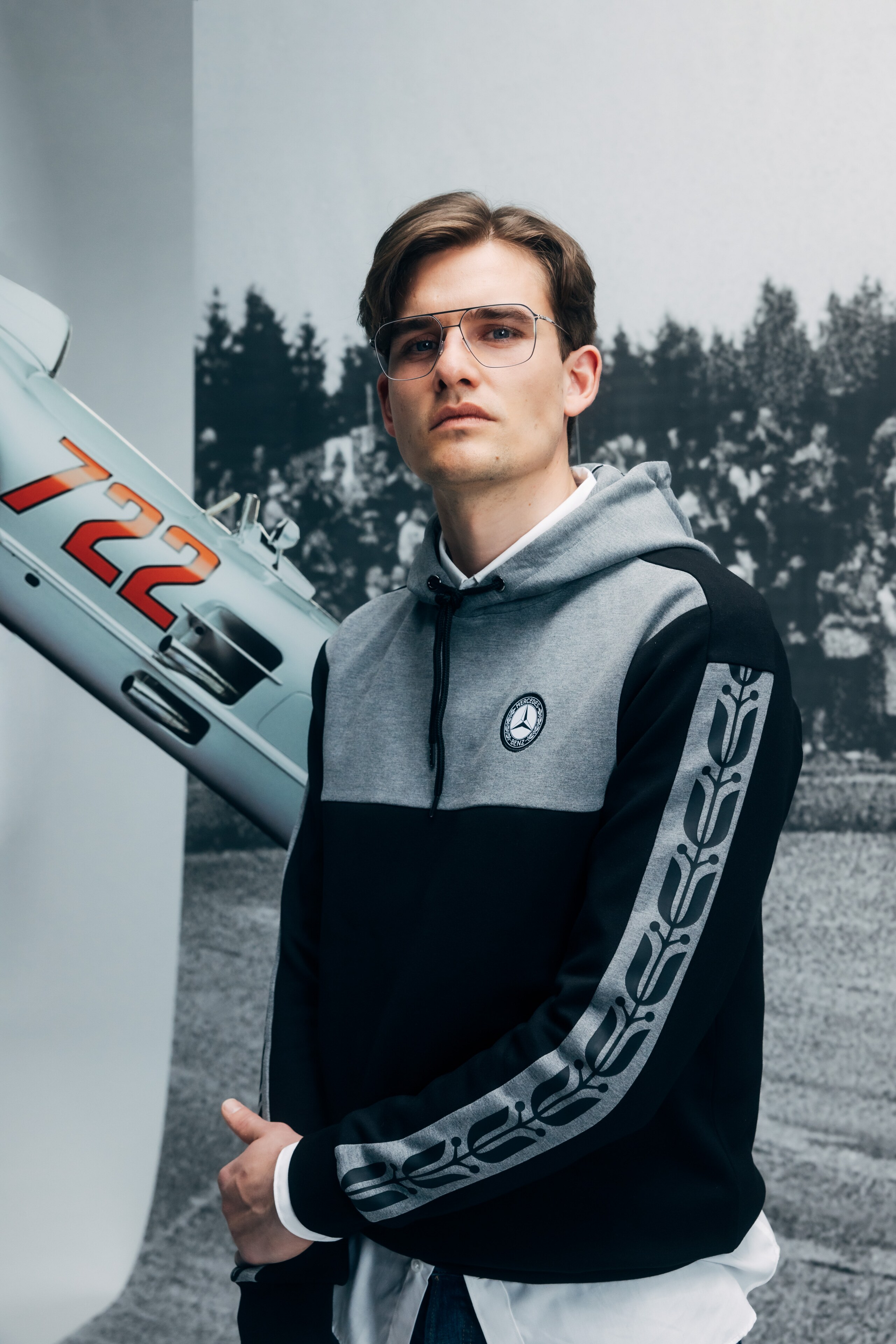 Mercedes-Benz - Sweathoody, Unisex, schwarz