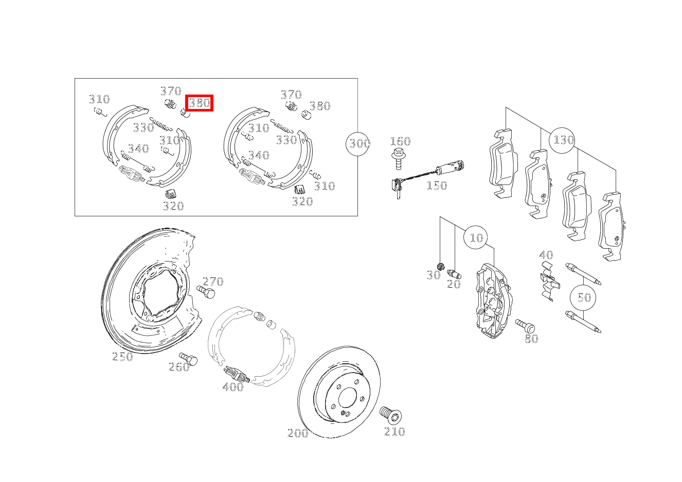 STUETZBUCHSE Bremsbackennachstellung SLS AMG GT Roadster Final Edition 197 STUETZBUCHSE Bremsbackennachstellung SLS AMG GT Roadster Final Edition 197