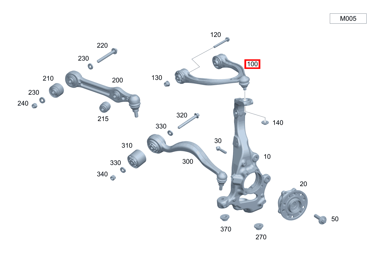 Querlenker Rechts Mercedes-AMG E 53 4MATIC+ Cabriolet 238