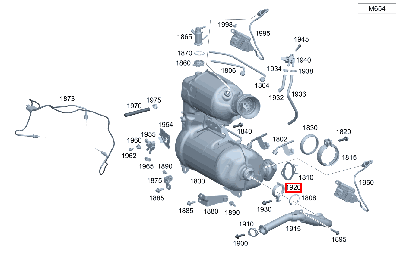 Rohrschelle Abgasanlage Abgasrückführleitung an Abgasanlage GLA 220 d 4MATIC 247 Rohrschelle Abgasanlage Abgasrückführleitung an Abgasanlage GLA 220 d 4MATIC 247