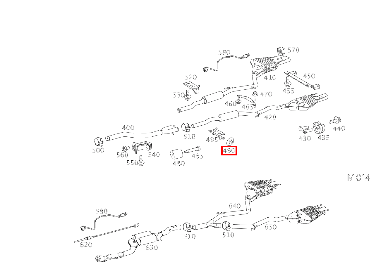 Aufhängering LINKS UND RECHTS S350BT L 4M 221