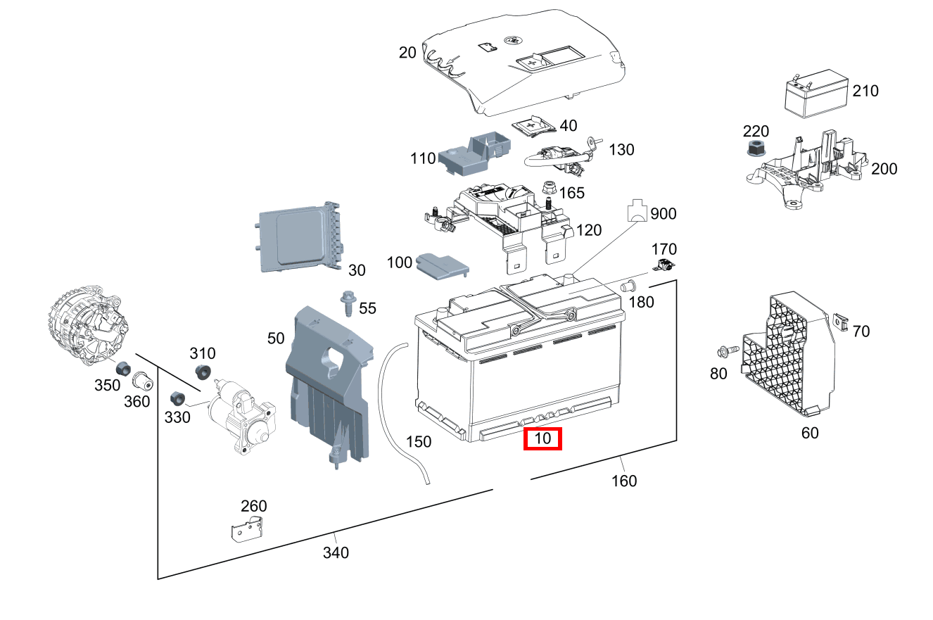 STARTERBATTERIE für CLA 118, GLB 247, A 177-Klasse kaufen