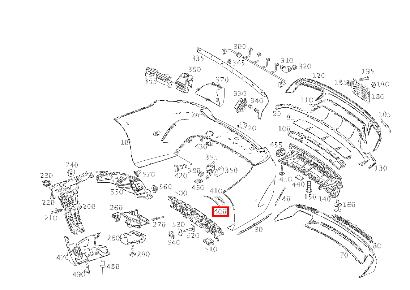 RADLAUFABDECKUNG Hinten oben rechts S 63 AMG 4MATIC+ Cabriolet 217 RADLAUFABDECKUNG Hinten oben rechts S 63 AMG 4MATIC+ Cabriolet 217