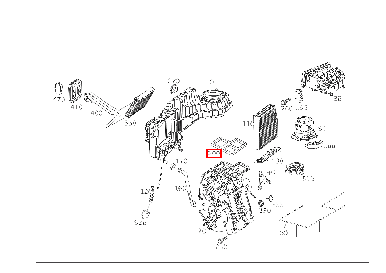 ABDICHTUNG LUFTKANAL Defrostkanal B220 4M 246