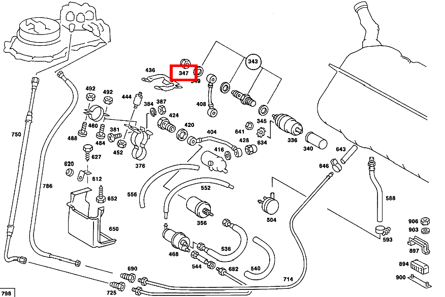 Mutter KRAFTSTOFFPUMPE SLC 107, SE 126, E 210 und weitere kaufen 