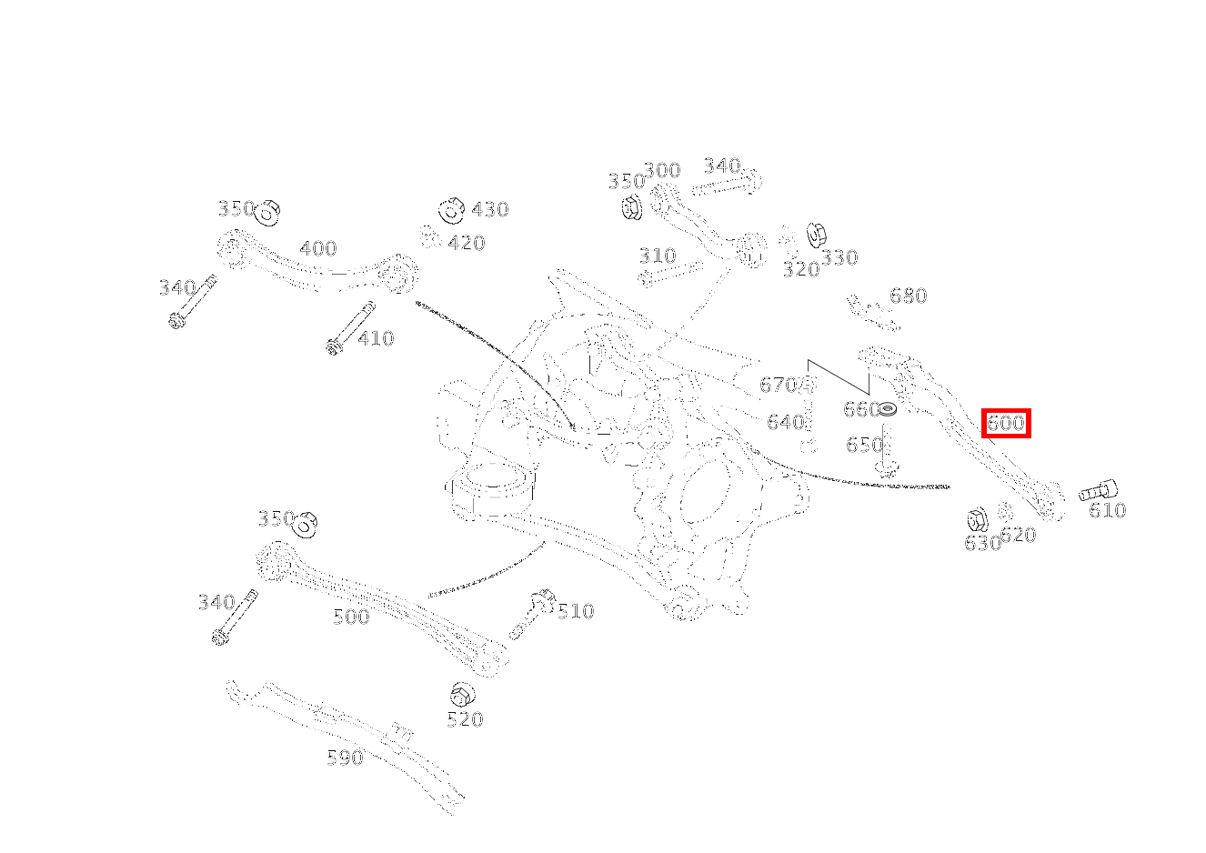 Schubstrebe SPURSTANGE RECHTS E 220 CDI T-Modell 212 Schubstrebe SPURSTANGE RECHTS E 220 CDI T-Modell 212