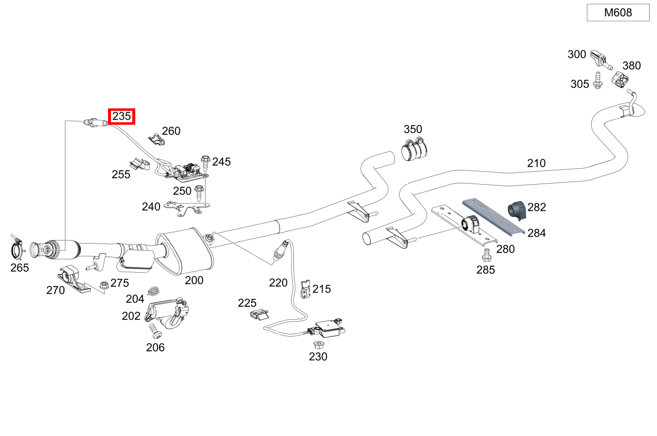 Nox-Sensor A 180 d Limousine BCA 177 Nox-Sensor A 180 d Limousine BCA 177