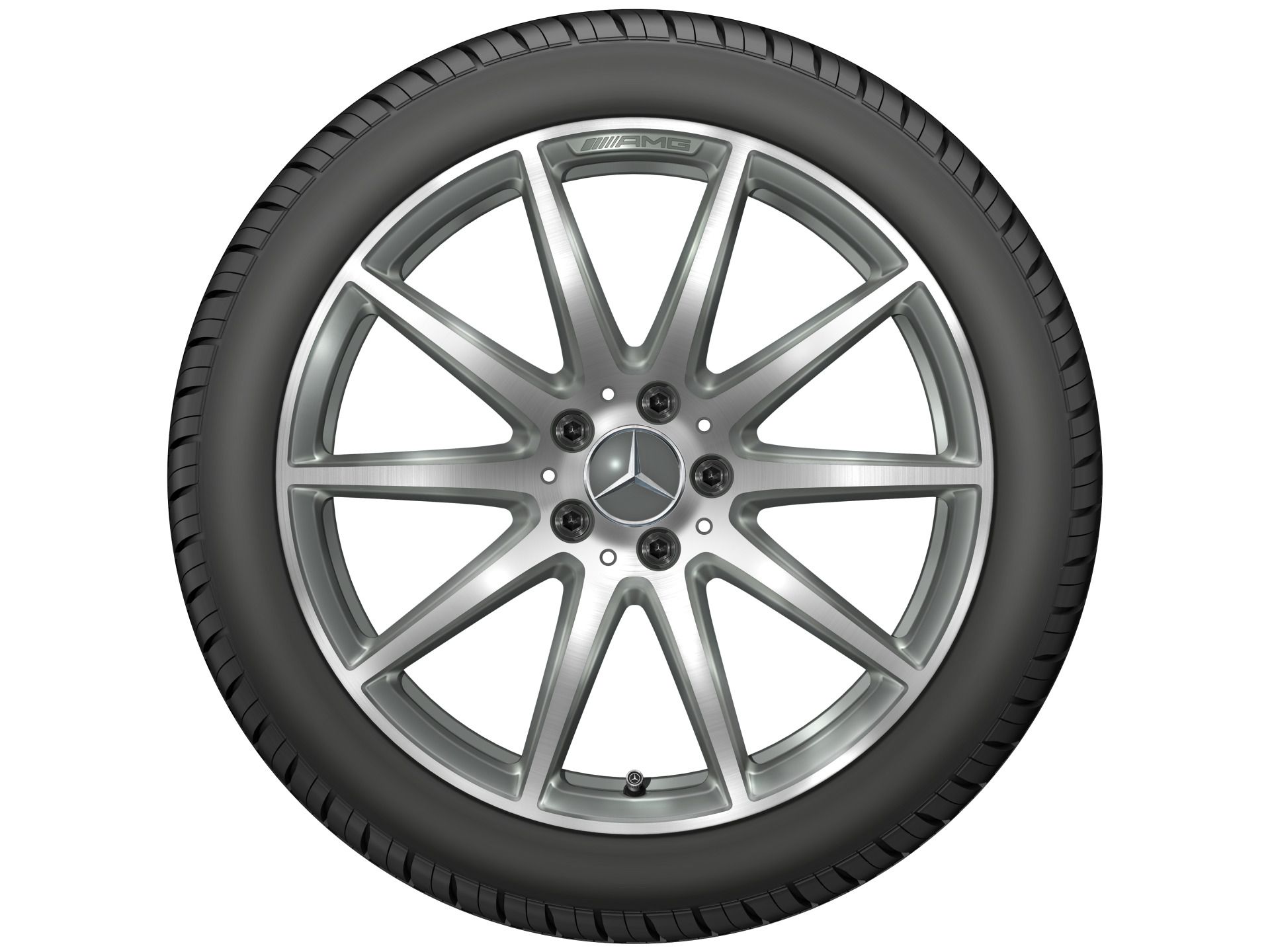 Winterkomplettrad AMG 10-Speichen 255/40 R19 100H XL Pilot Alpin 5 MO1