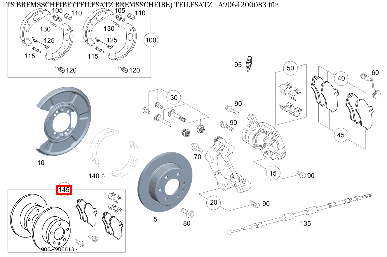 Teilesatz Bremsscheibe TEILESATZ 906 Teilesatz Bremsscheibe TEILESATZ 906