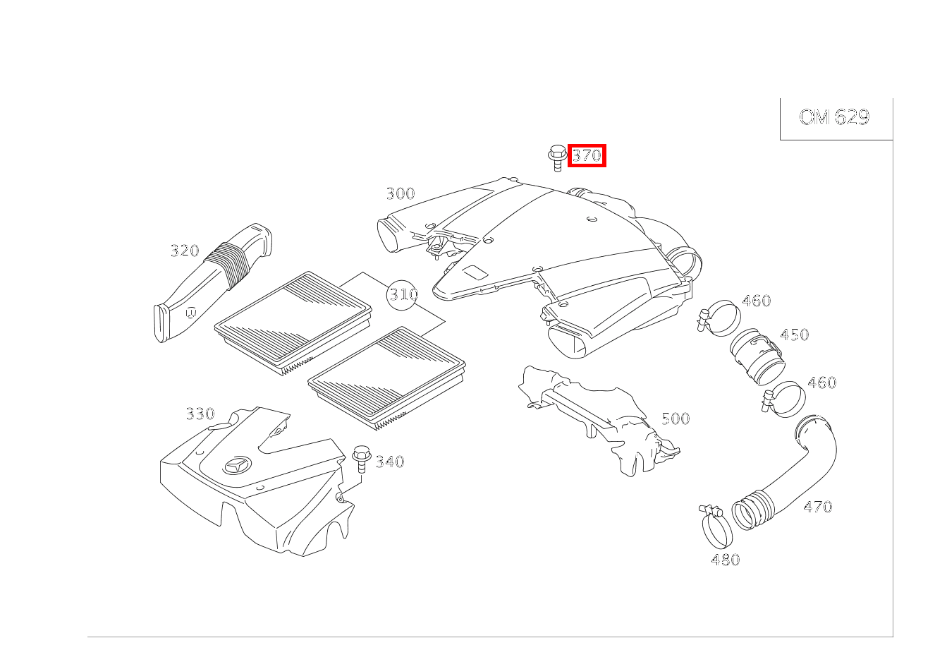 Blechschraube ABDECKUNG AN TRAEGER; 6.3X16 GL420CDI 4M 164