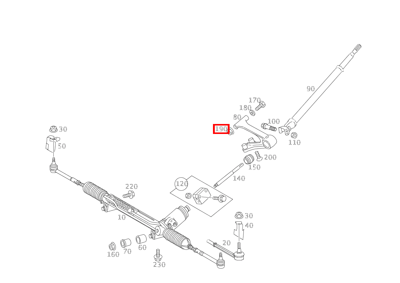 Mutter AN LENKUNGSZWISCHENBOCK; M6 SLR McLaren Roadster 199 Mutter AN LENKUNGSZWISCHENBOCK; M6 SLR McLaren Roadster 199