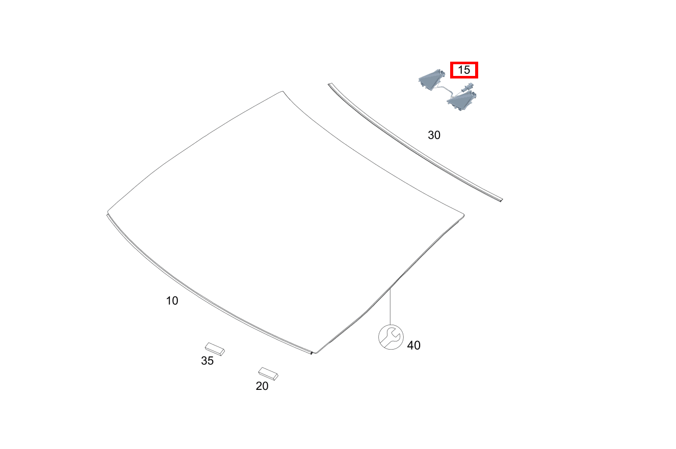 STREULICHTBLENDE für AMG-Klasse 290 kaufen 