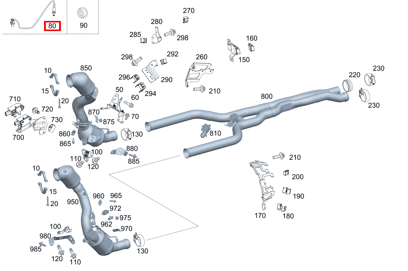 Lambdasonde LINKS,NACH KATALYSATOR Mercedes-AMG GLC 63 S 4MATIC+ Coupé 253 Lambdasonde LINKS,NACH KATALYSATOR Mercedes-AMG GLC 63 S 4MATIC+ Coupé 253