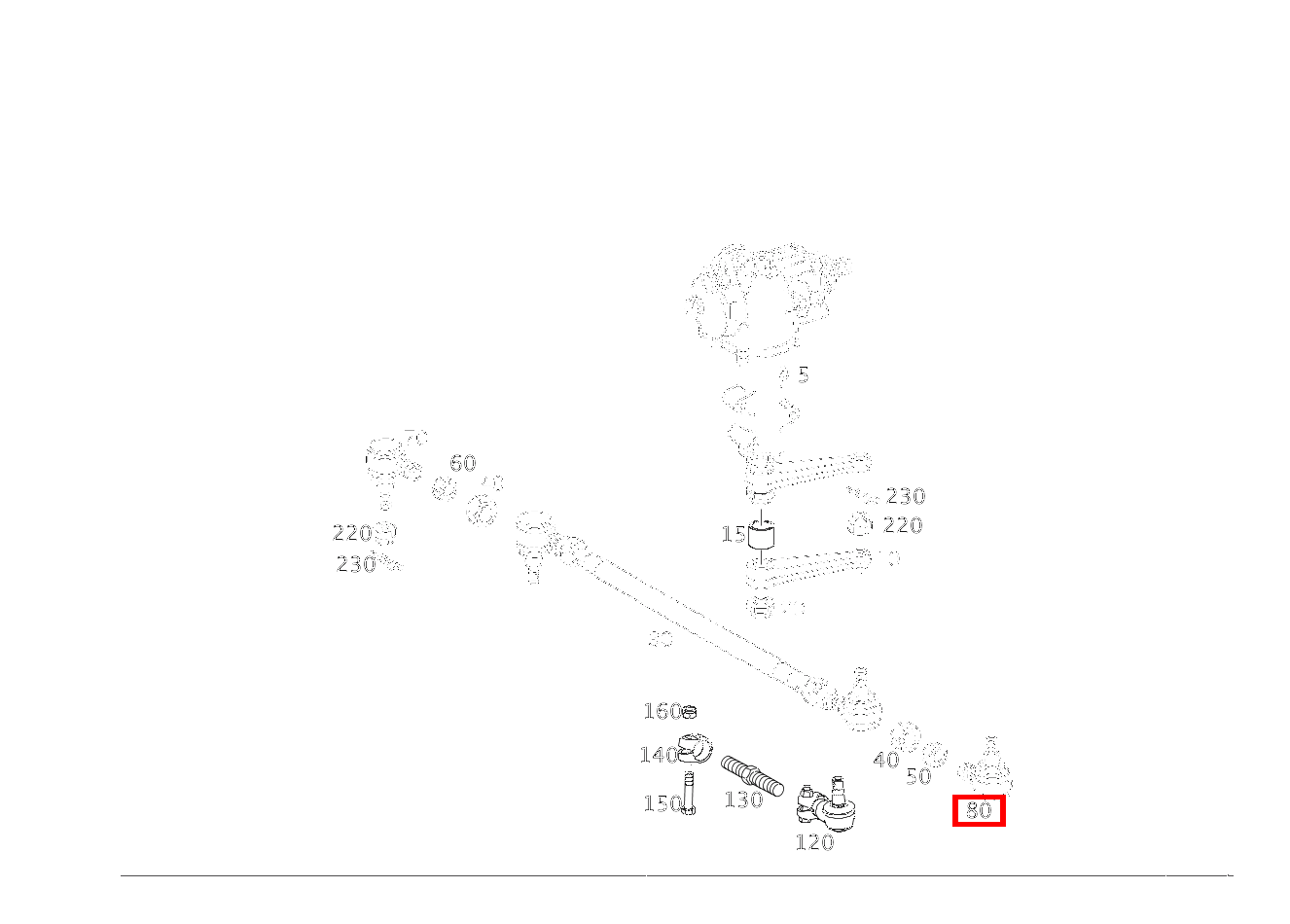 Kugelgelenk LINKSGEWINDE G 350d 463 Kugelgelenk LINKSGEWINDE G 350d 463