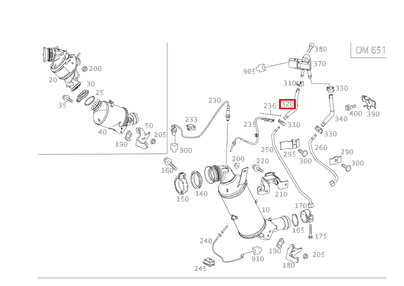 Abgasschlauch für C 204, GLC 253, E 212-Klasse kaufen