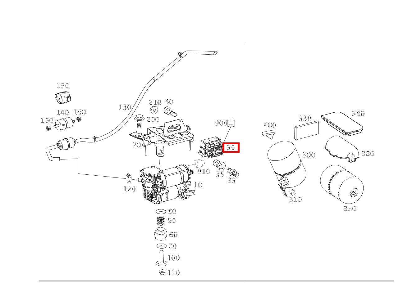 Ventilblock LUFTFEDERUNG Mercedes-AMG GLE 43 4MATIC Coupé 293