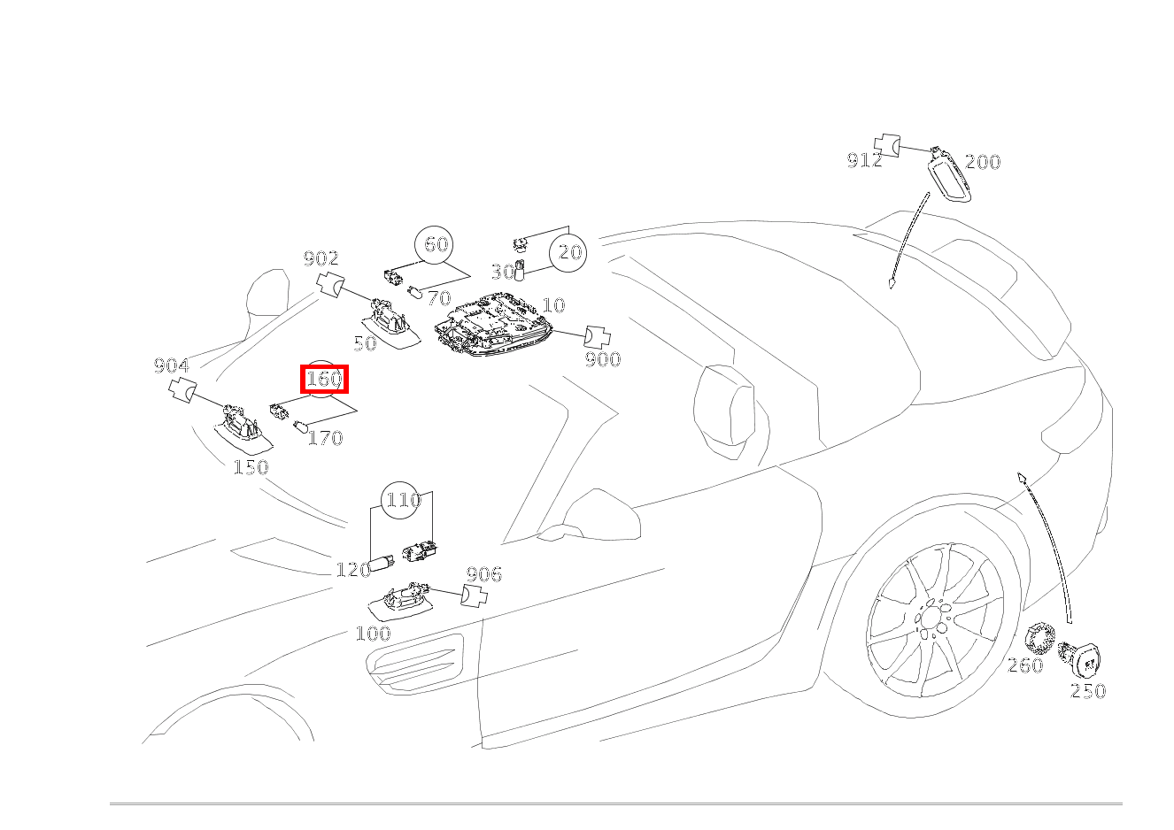 Lampenfassung MIT GLUEHLAMPE; 12V-5W Mercedes-AMG GT Roadster 190 Lampenfassung MIT GLUEHLAMPE; 12V-5W Mercedes-AMG GT Roadster 190