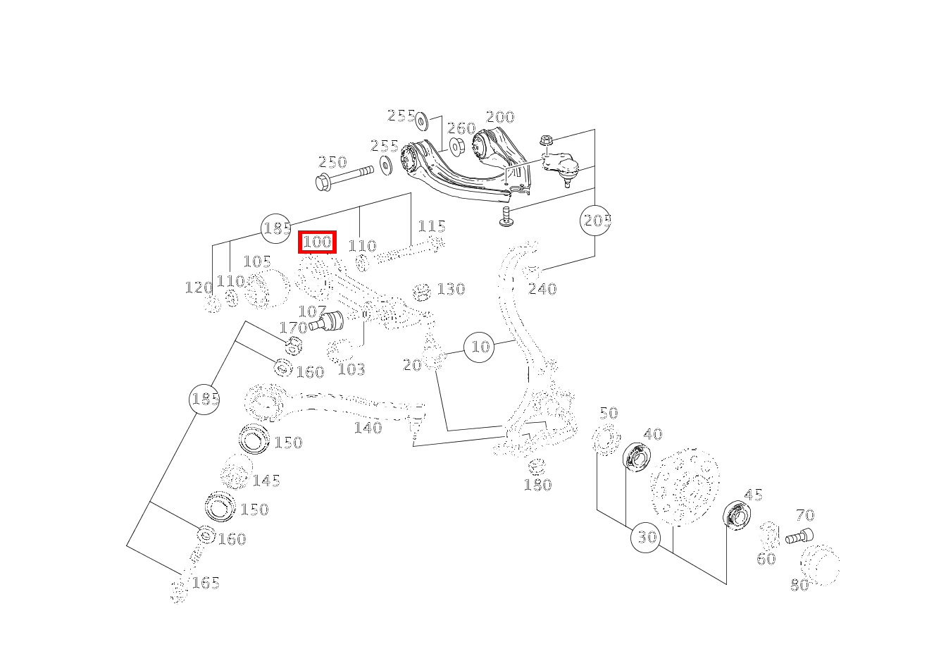 Federlenker UNTEN LINKS E 220 CDI T-Modell 212 Federlenker UNTEN LINKS E 220 CDI T-Modell 212