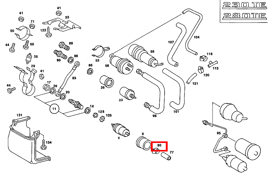 Schelle TANK ZUR PUMPE 230 TE 123 Schelle TANK ZUR PUMPE 230 TE 123