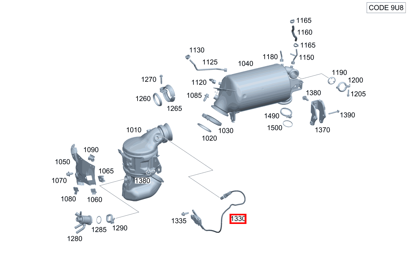 Nox-Sensor GLE 350 de 4MATIC Coupé 167 Nox-Sensor GLE 350 de 4MATIC Coupé 167