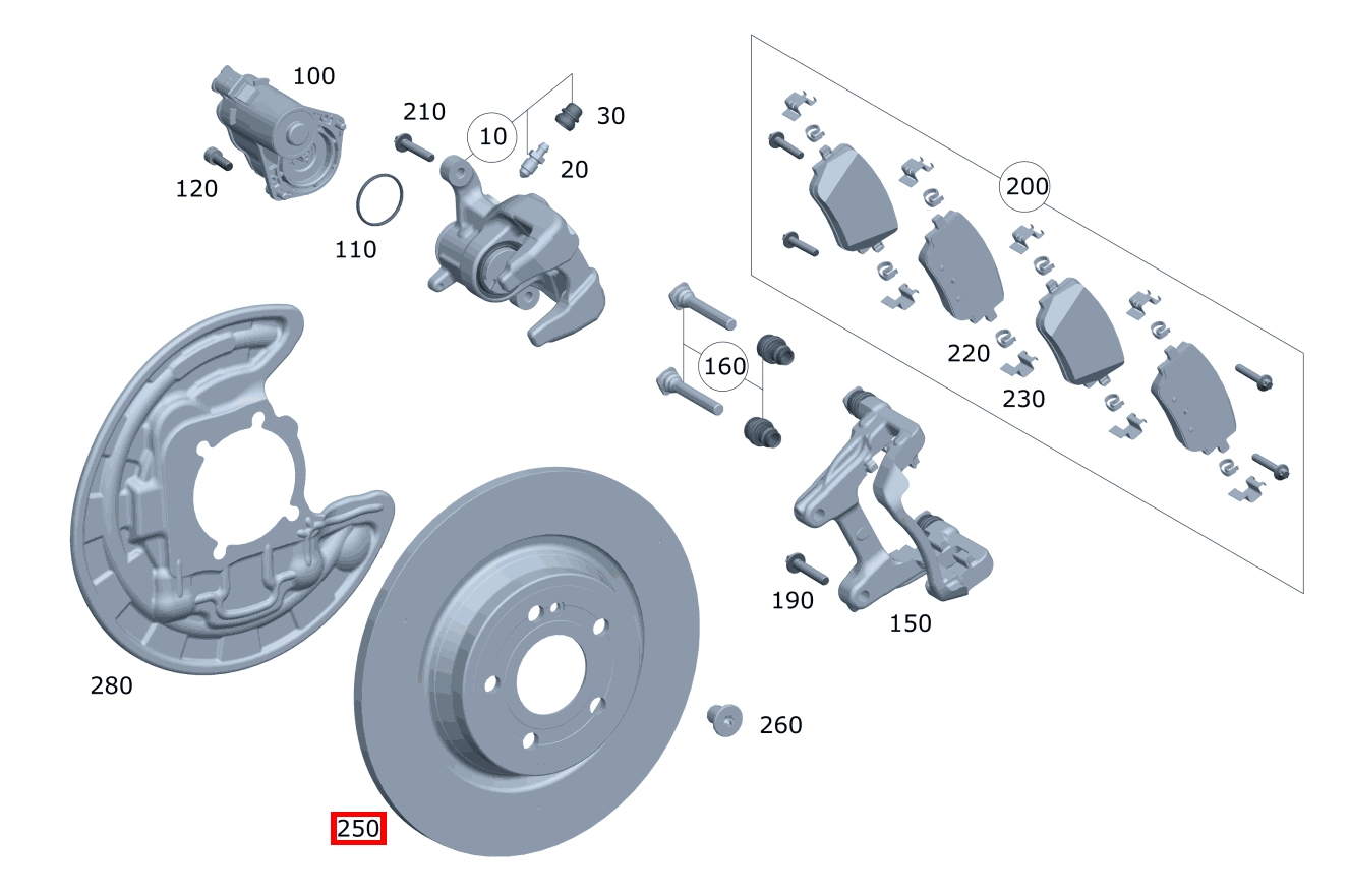 Bremsscheibe Rechts Mercedes-AMG CLA 35 4MATIC Shooting Brake 118 Bremsscheibe Rechts Mercedes-AMG CLA 35 4MATIC Shooting Brake 118