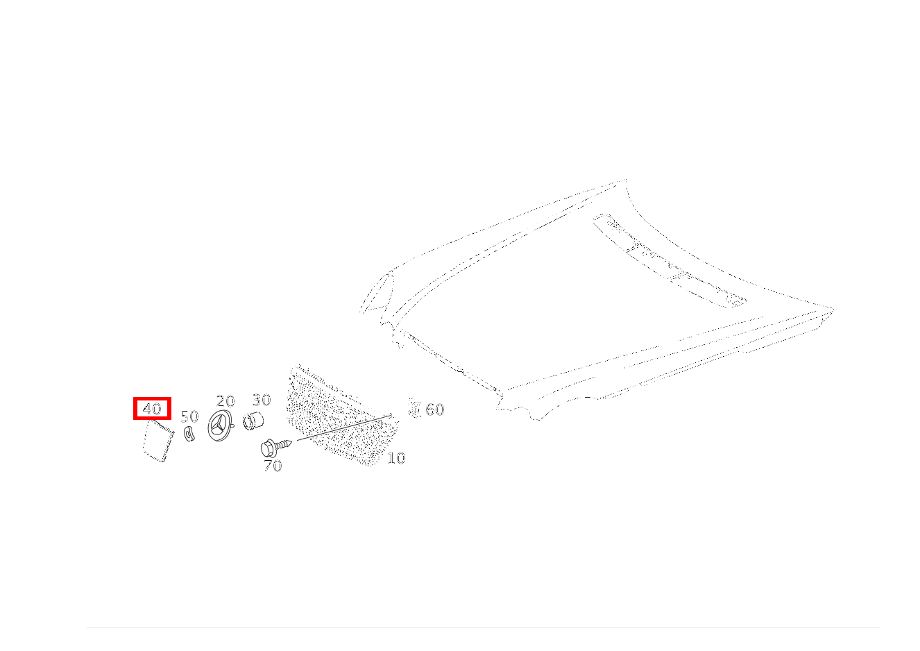 Platte AN VERKLEIDUNG E 63 AMG T-Modell 211 Platte AN VERKLEIDUNG E 63 AMG T-Modell 211