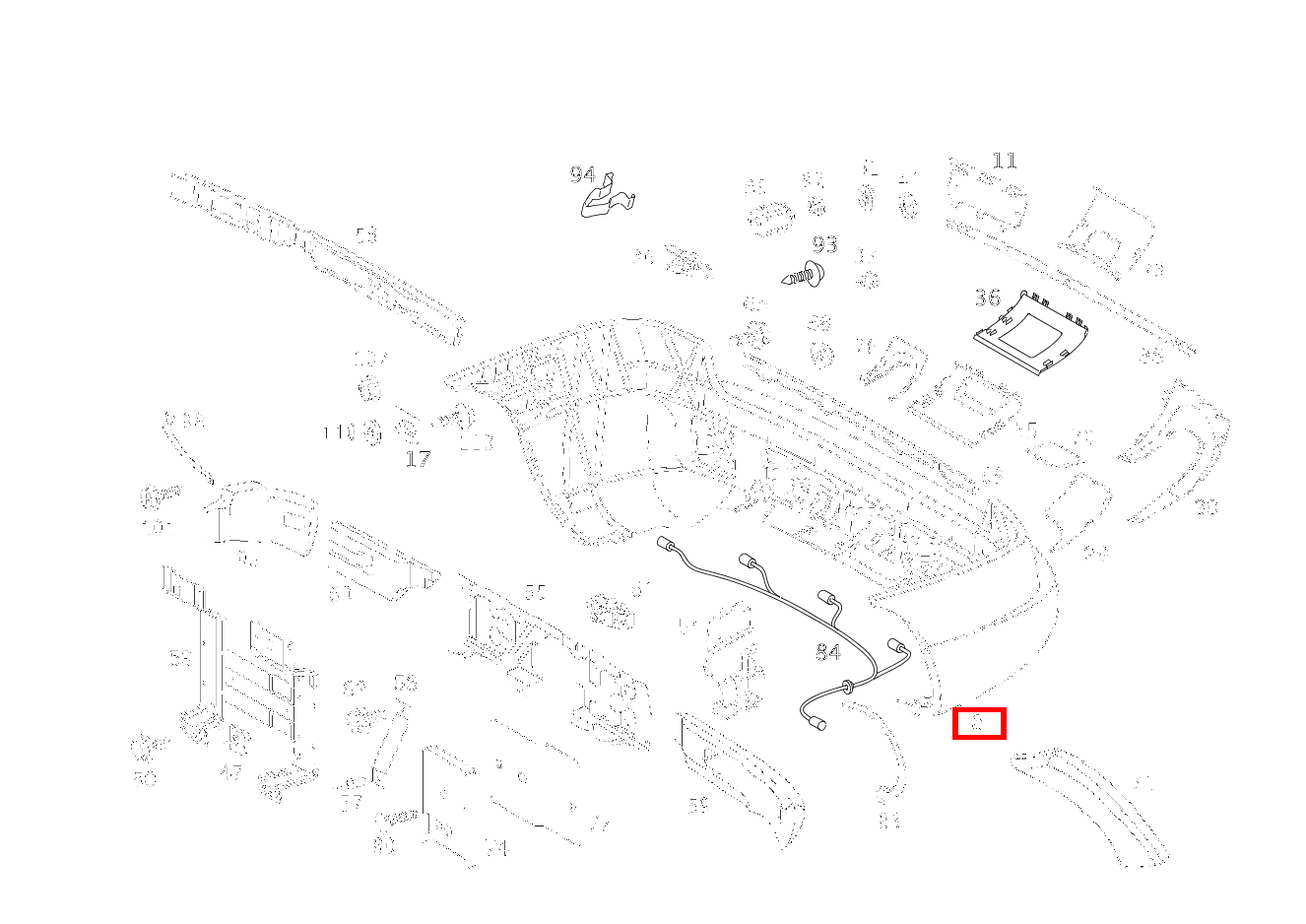 STOSSFAENGER, HINTEN ABNEHMBARE ANHAENGERKUPPLUNG ML 500 Off-Roader 163