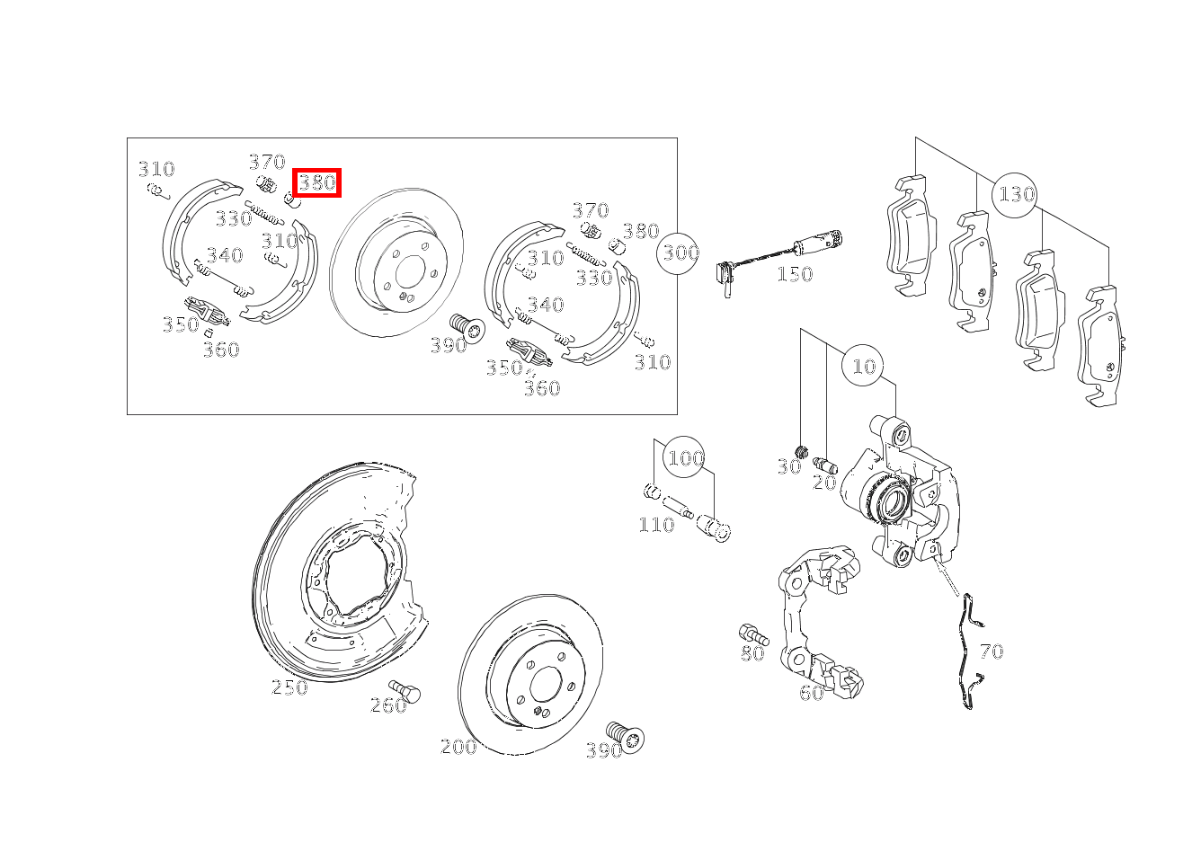 STUETZBUCHSE BREMSBACKENNACHSTELLUNG E 220 CDI T-Modell 253 STUETZBUCHSE BREMSBACKENNACHSTELLUNG E 220 CDI T-Modell 253