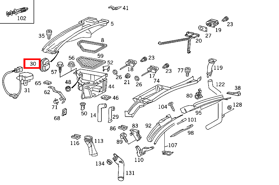 Ventil WASSERABLAUF S 350 Turbodiesel 140