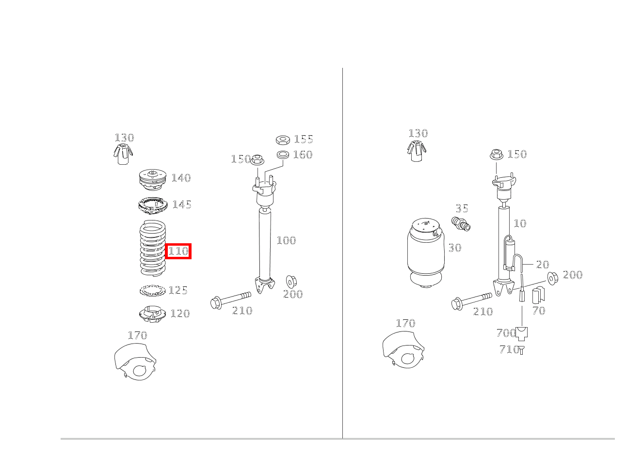 Schraubenfeder FARBKENNZEICHNUNG: 1 X WEISS ML 350 4M BCA 164