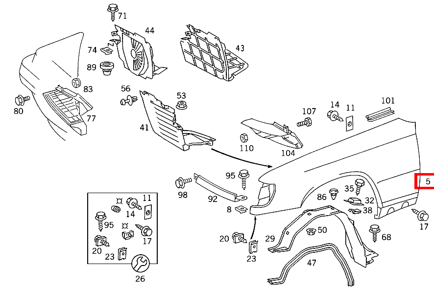 Kotflügel Vorne OHNE LOCH FUER BLINKLEUCHTE ZUSAETZLICH,RECHTS B 180 247 Kotflügel Vorne OHNE LOCH FUER BLINKLEUCHTE ZUSAETZLICH,RECHTS B 180 247