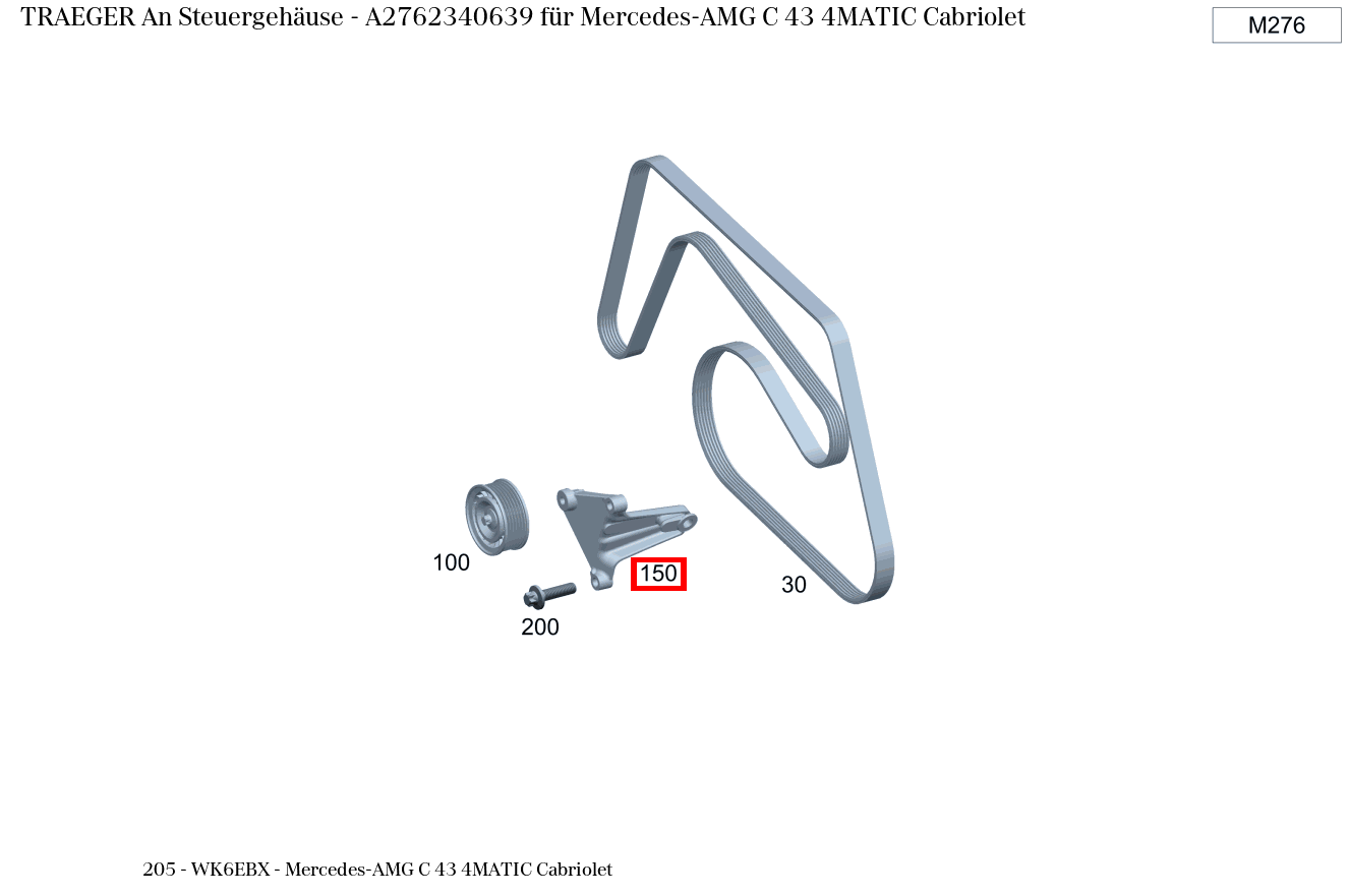 Träger An Steuergehäuse Mercedes-AMG C 43 4MATIC Cabriolet 205 Träger An Steuergehäuse Mercedes-AMG C 43 4MATIC Cabriolet 205