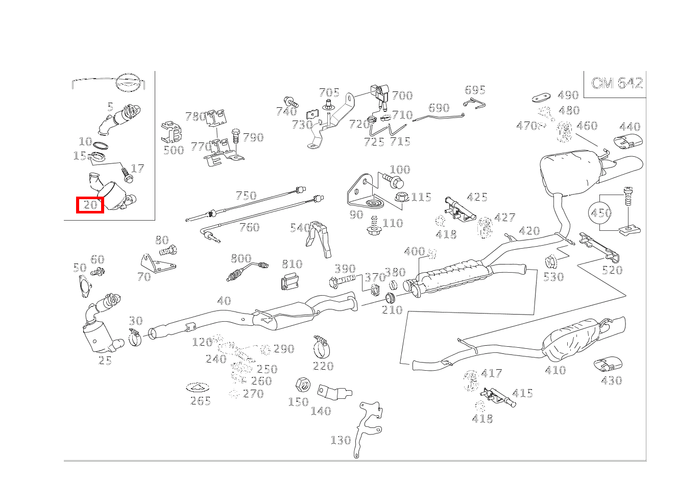 Katalysator CLS 350 CDI Coupé RL 219 Katalysator CLS 350 CDI Coupé RL 219