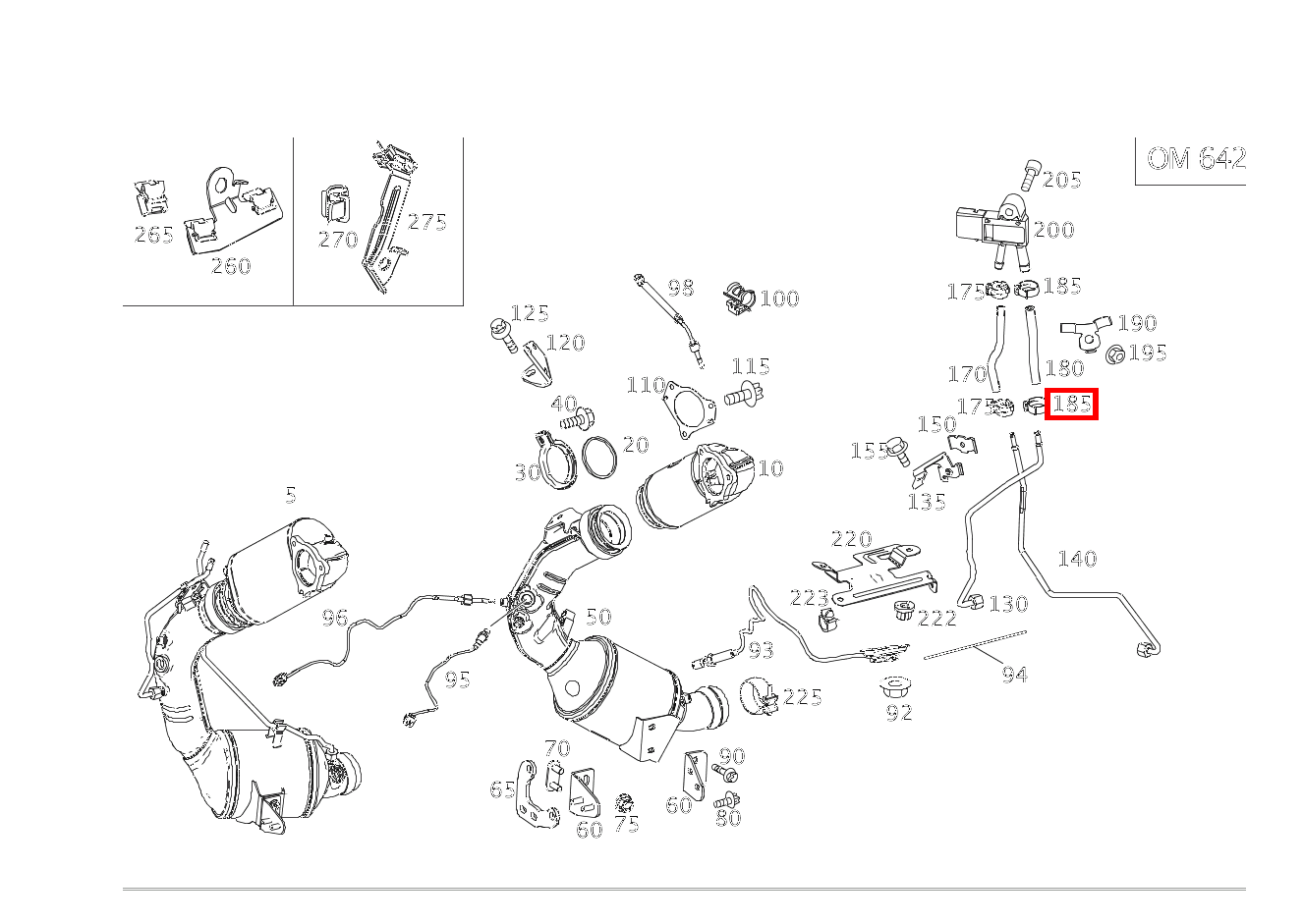 Schlauchschelle AN DRUCKLEITUNG; 13-14.5 MM CLS350CDI 4M S 218 Schlauchschelle AN DRUCKLEITUNG; 13-14.5 MM CLS350CDI 4M S 218