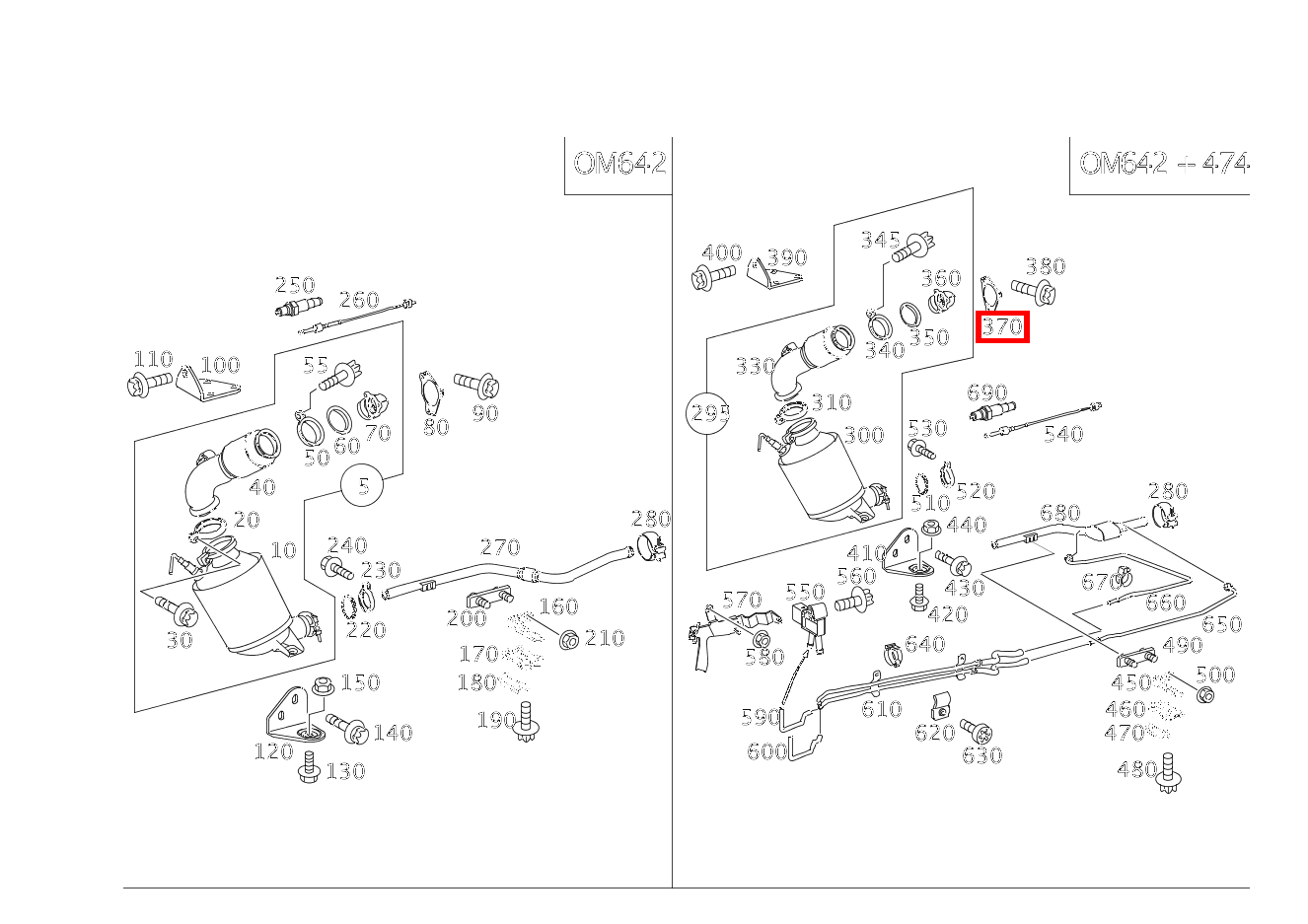 Flanschdichtung AUSPUFFROHR AN TURBOLADER C 320 T CDI 203 Flanschdichtung AUSPUFFROHR AN TURBOLADER C 320 T CDI 203