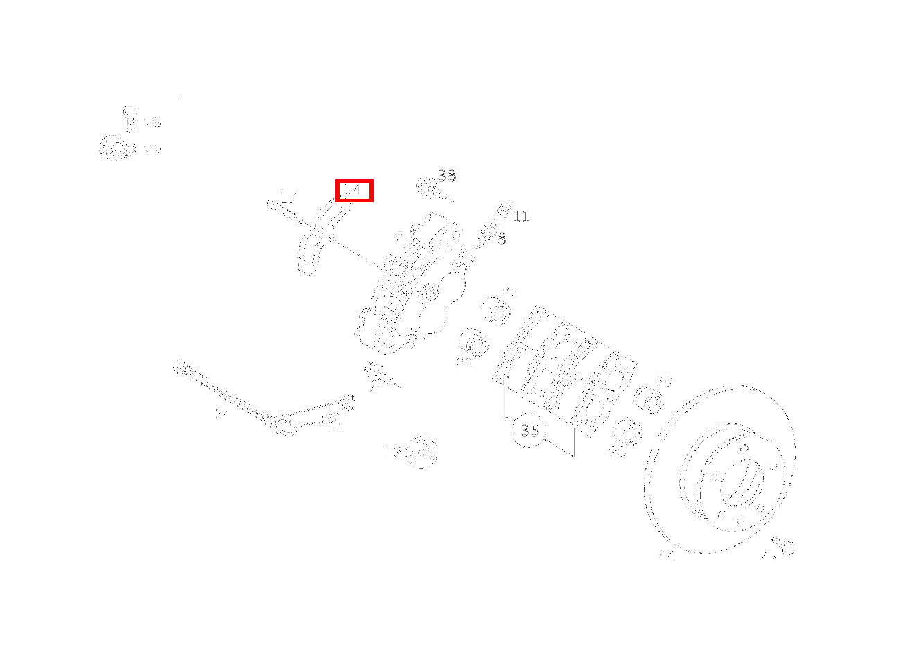 Feder BREMSSATTEL 300 GD ST. LG 460 Feder BREMSSATTEL 300 GD ST. LG 460