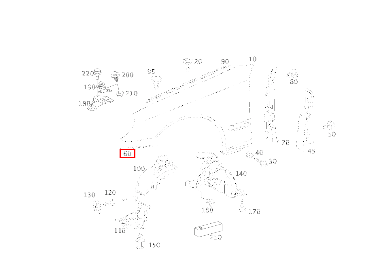 Zwischenlage AN STOSSFAENGER LINKS C 220 d T-Modell 205 Zwischenlage AN STOSSFAENGER LINKS C 220 d T-Modell 205