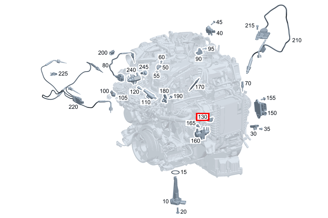 Temperatursensor In Ladeluftkühler 220 A 180