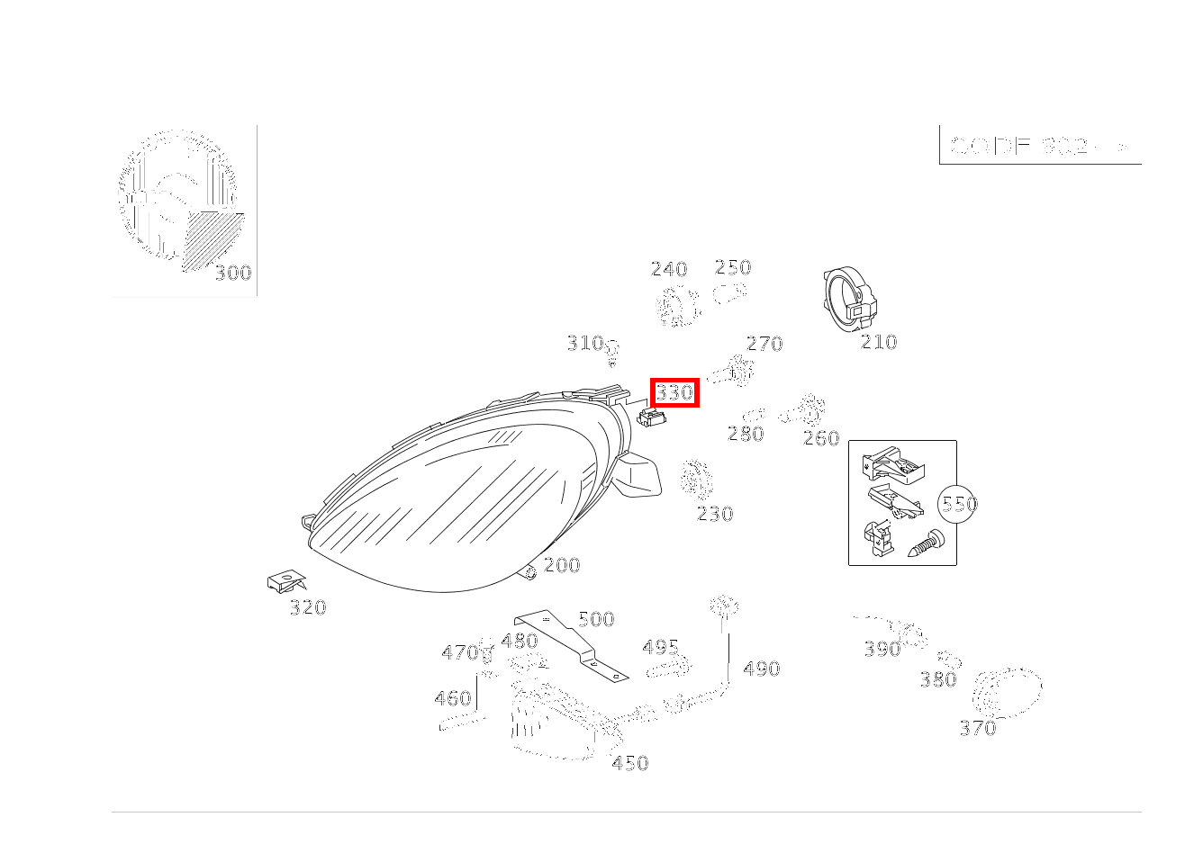 KAEFIGMUTTER BEFESTIGUNGSMATERIAL LEUCHTEINHEIT A 210 L EVOLUTION 168