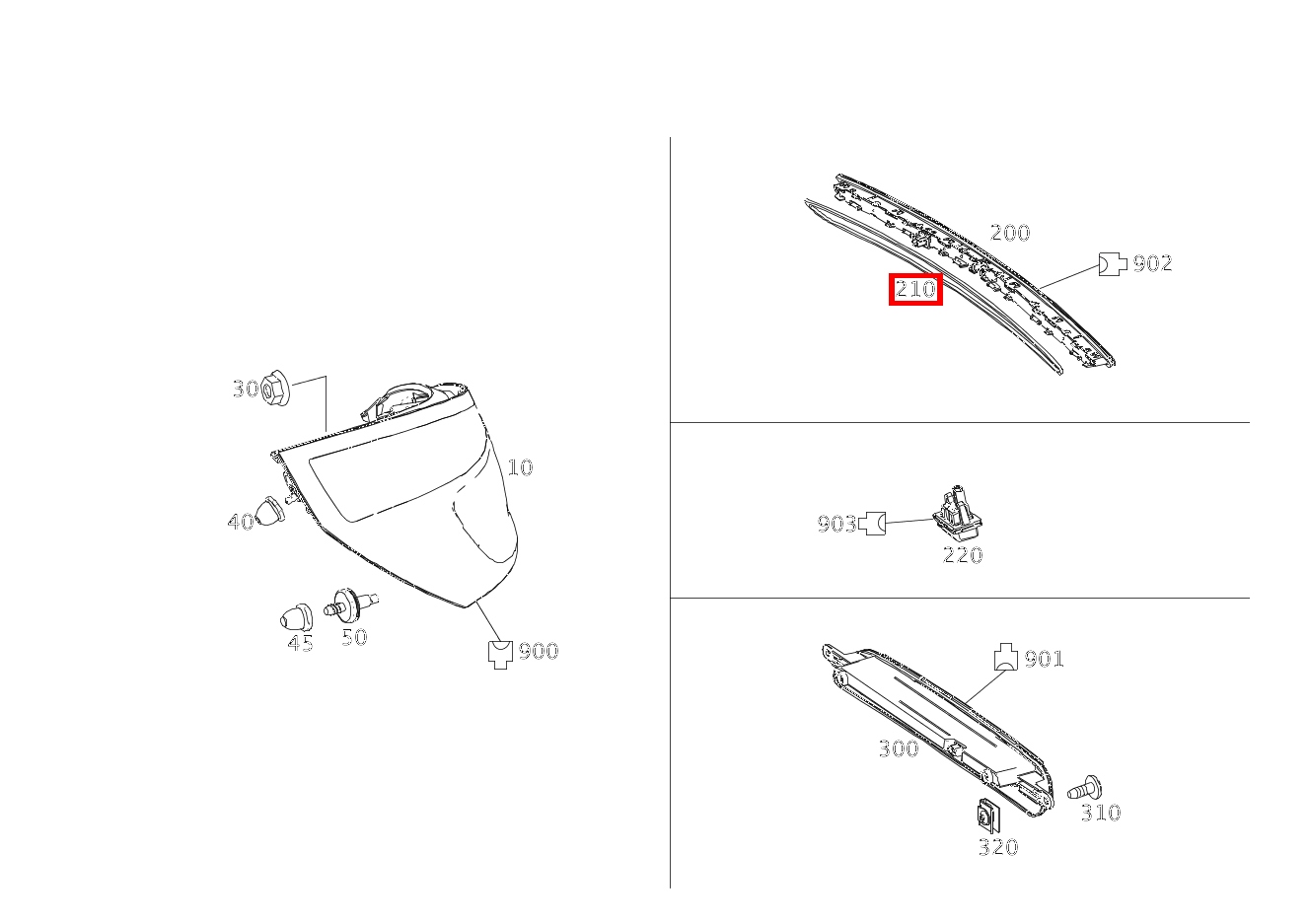 DICHTUNG LEUCHTENGEHAEUSE ZUSATZBREMSLEUCHTE SL65 AMG 231 DICHTUNG LEUCHTENGEHAEUSE ZUSATZBREMSLEUCHTE SL65 AMG 231