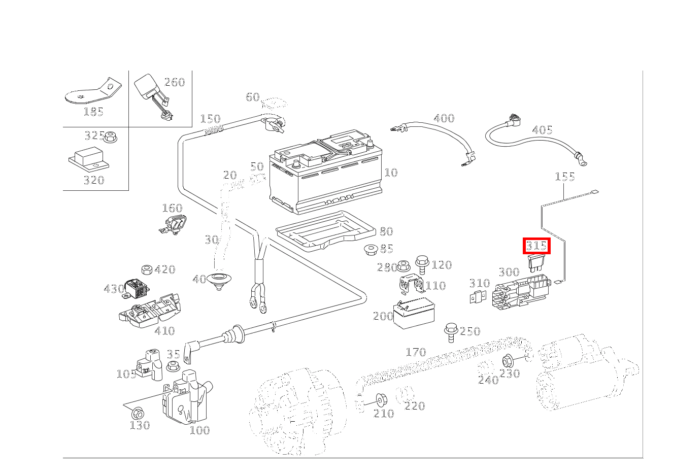 Sicherungseinsatz VORSICHERUNGSDOSE; E-40 für M 164, R 251, G 463 