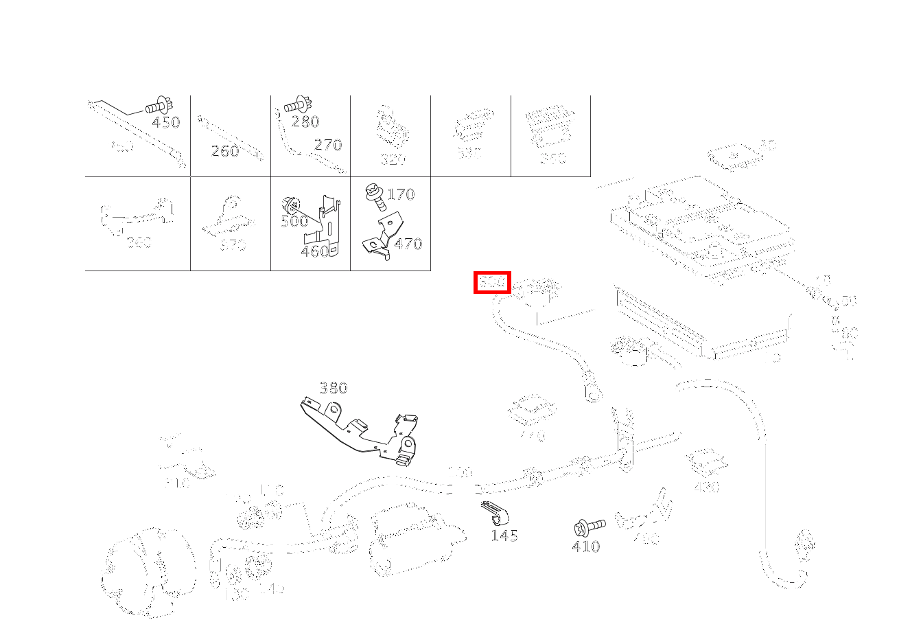 Batterieleitung BATTERIE CLK 63 AMG Cabriolet 209 Batterieleitung BATTERIE CLK 63 AMG Cabriolet 209