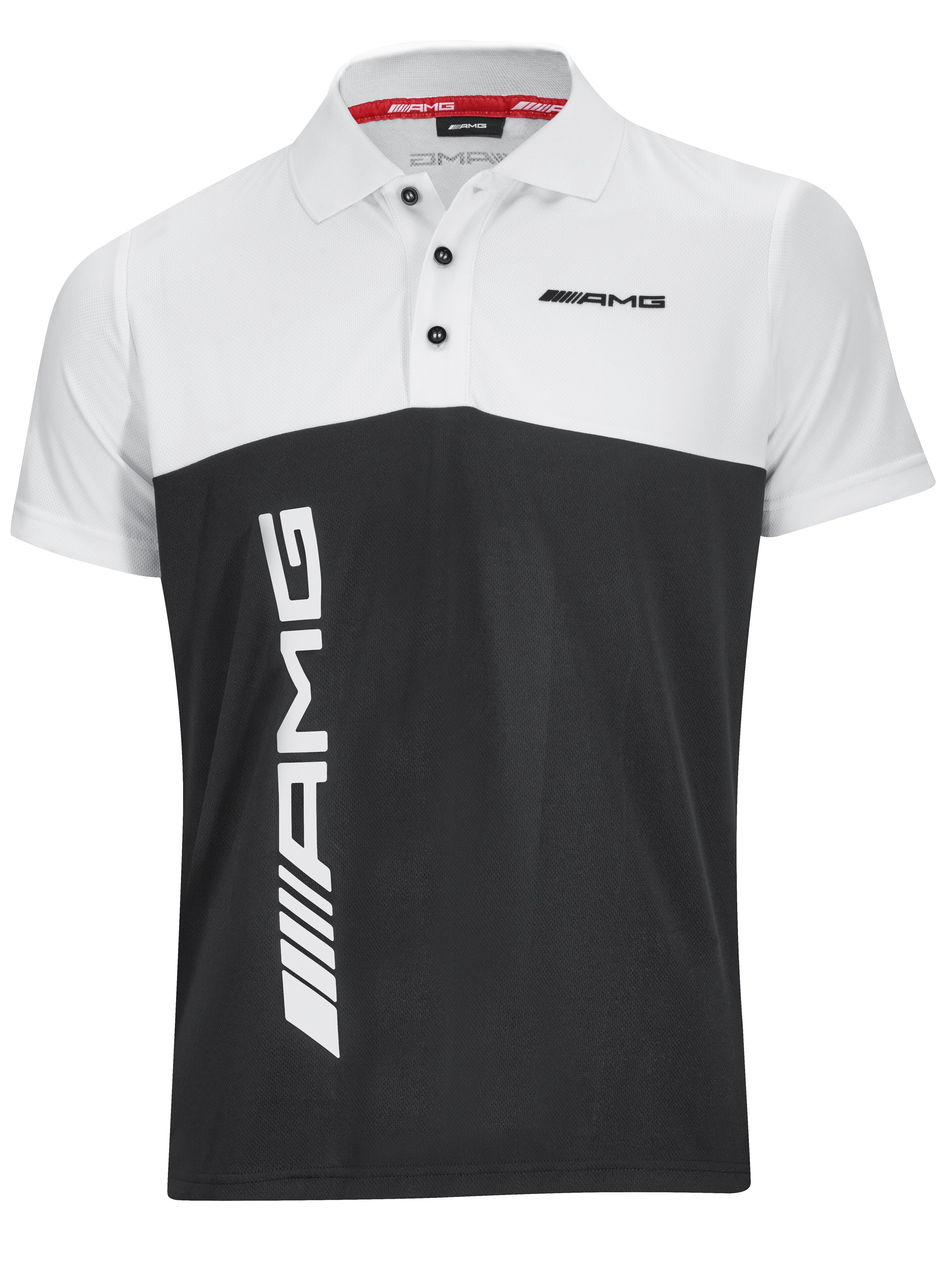 Mercedes-Benz -  AMG Poloshirt Herren, schwarz/weiß