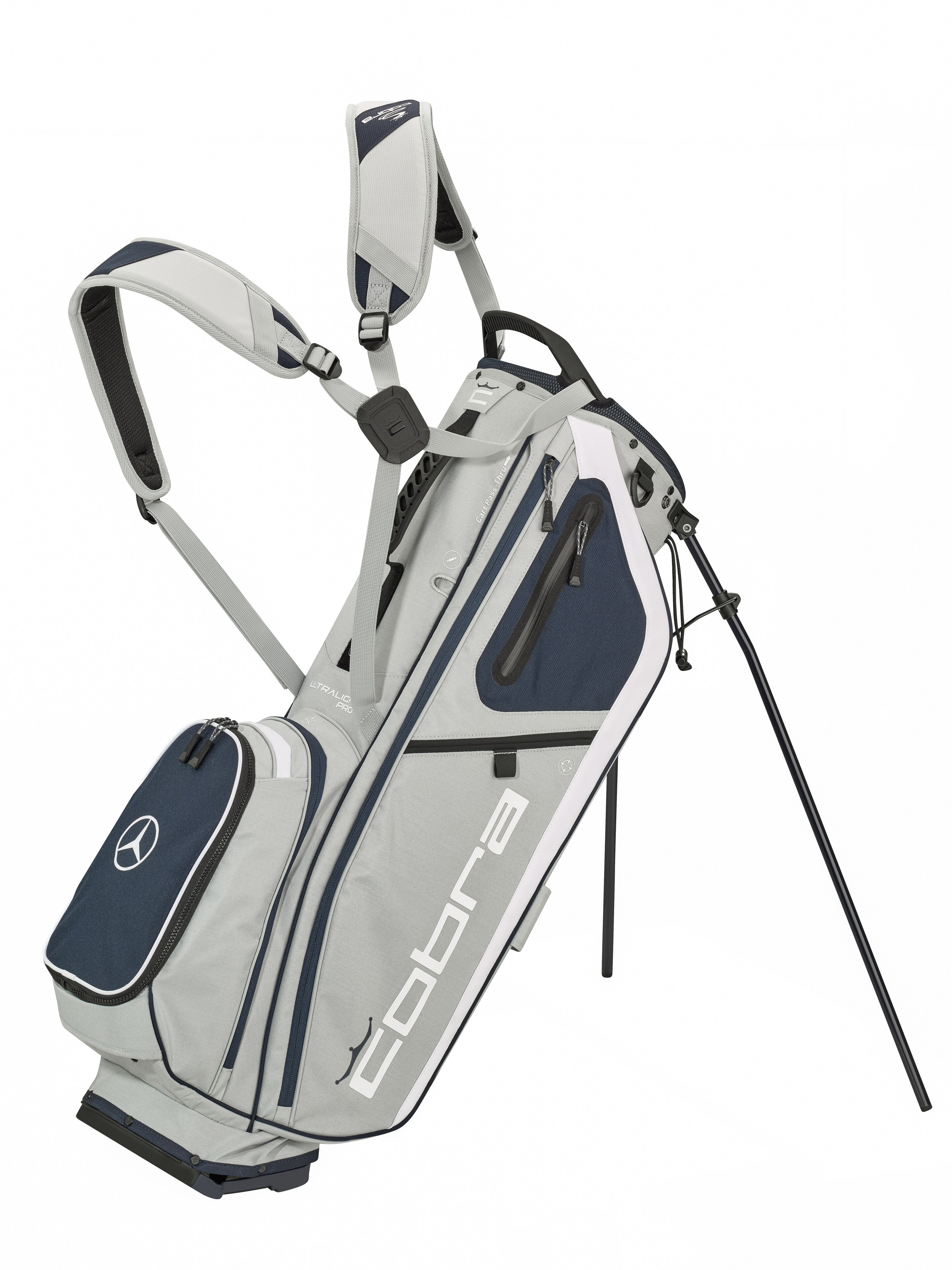 Golf-Standbag, Ultralight Pro grau / navy