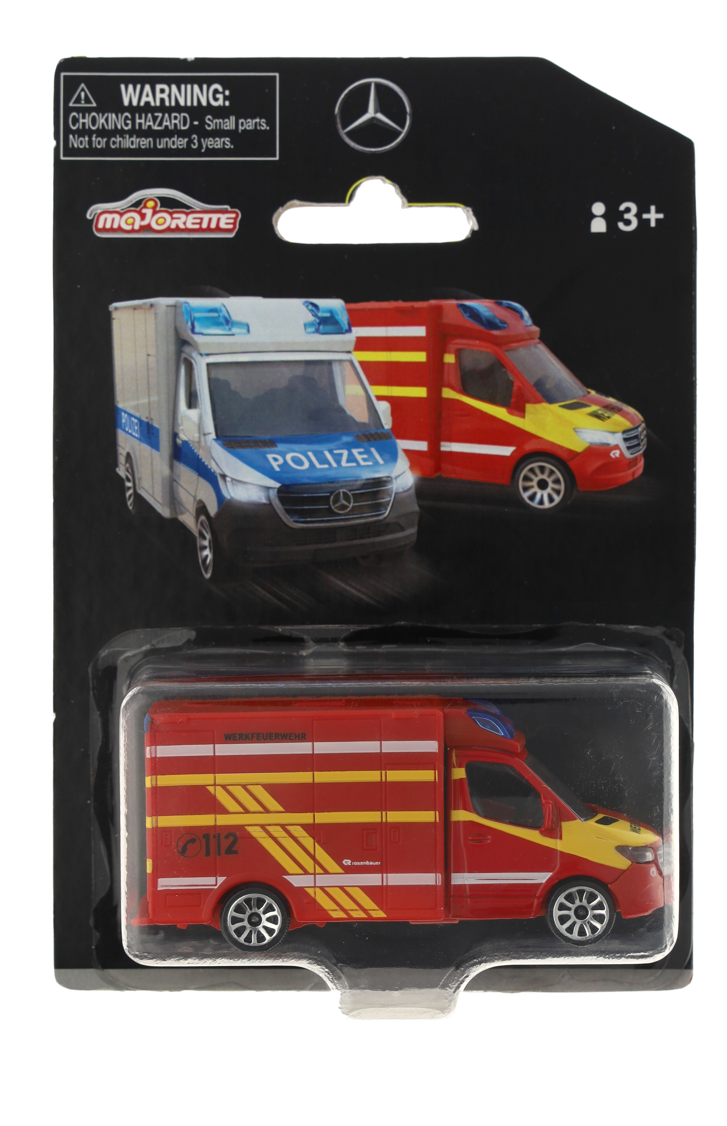 Sprinter, Feuerwehr rot, Majorette, 7,62 cm (3 Zoll)