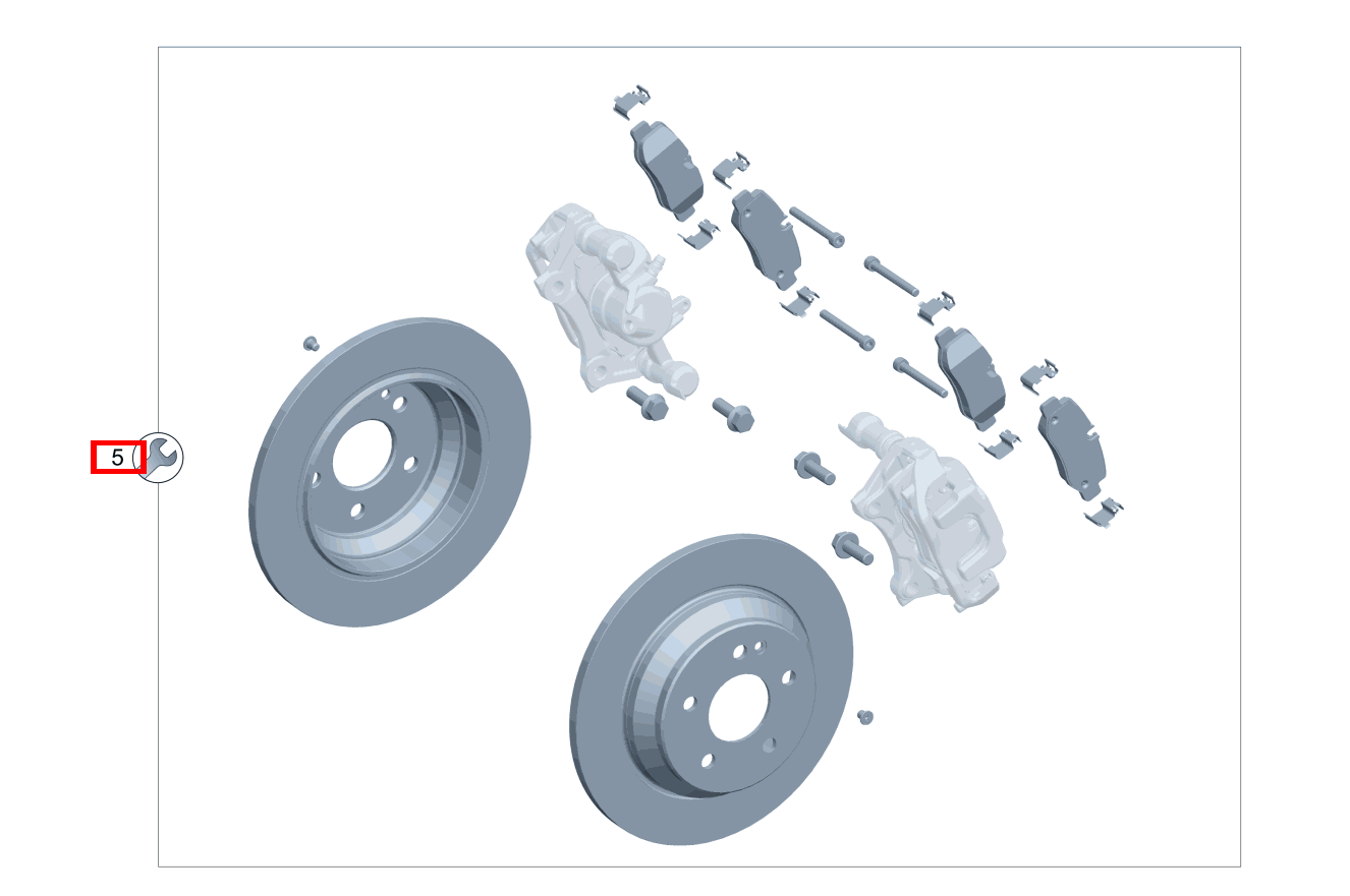 REP.SATZ BREMSSCHEIBE Links und rechts Vito 116 CDI Kasten Lang 245