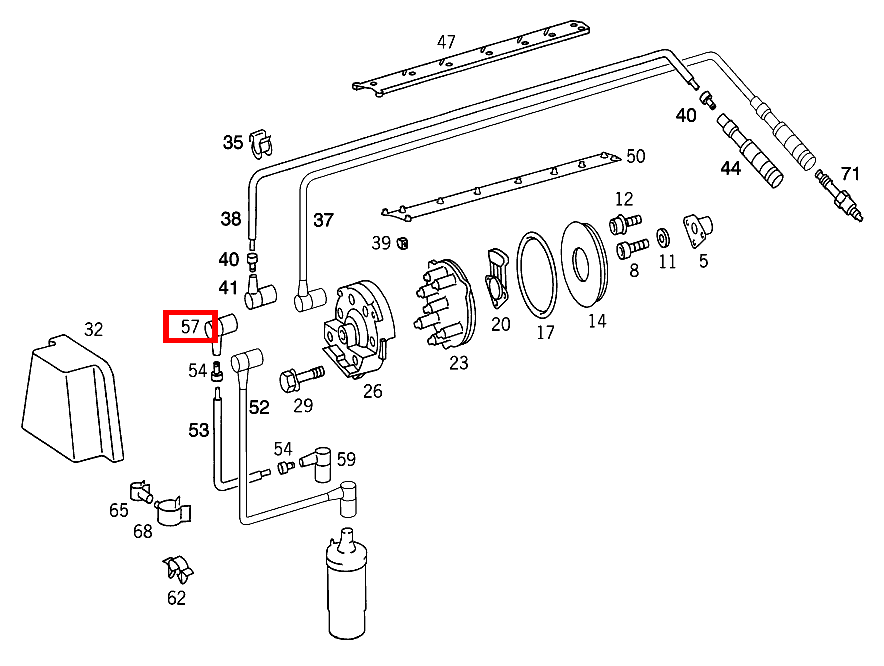 VERBINDUNGSSTECKER ZUENDVERTEILER E 300 T 4-Matic 124 VERBINDUNGSSTECKER ZUENDVERTEILER E 300 T 4-Matic 124