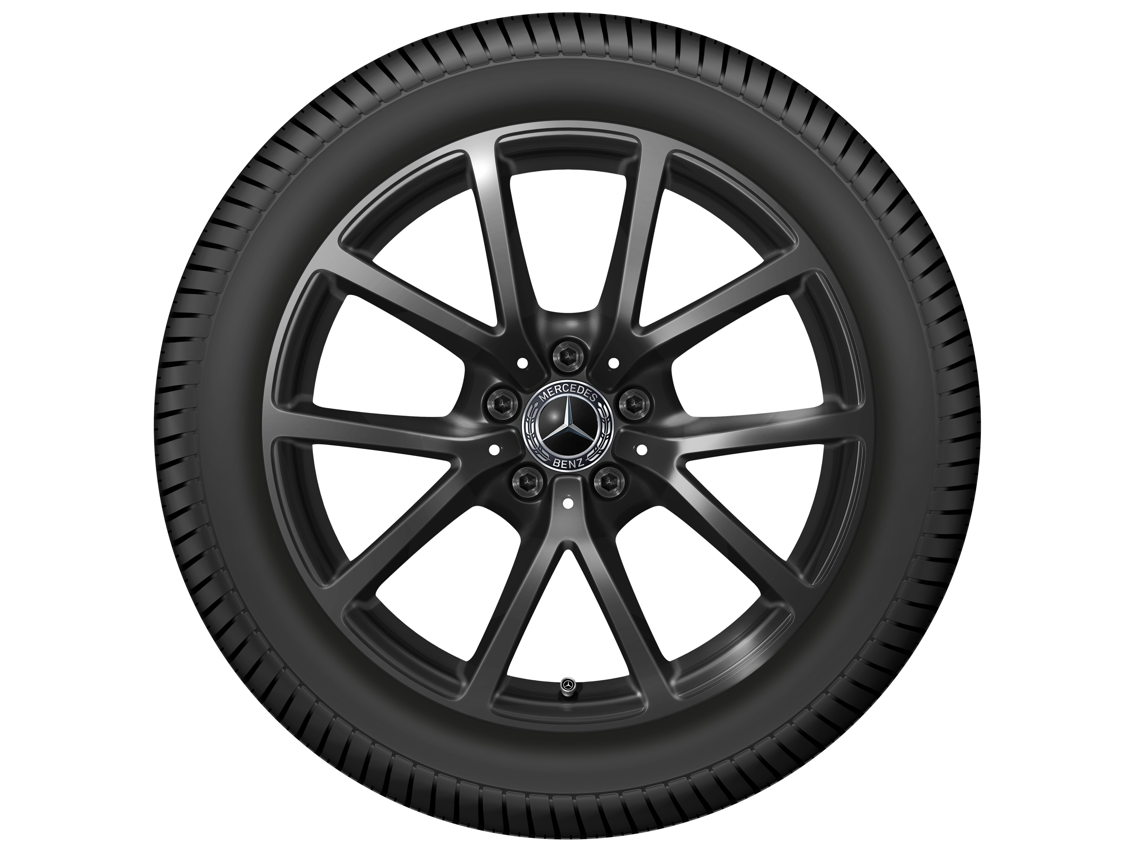 10-Speichen-Rad, 18 Zoll, 8 J x 18 ET 44,9, schwarz