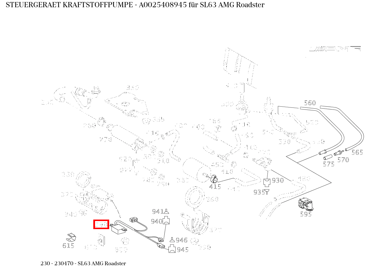 STEUERGERAET KRAFTSTOFFPUMPE SL63 AMG Roadster 230 STEUERGERAET KRAFTSTOFFPUMPE SL63 AMG Roadster 230